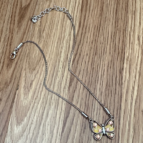 BRIGHTON PAPILLION BUTTERFLY REVERSIBLE PENDANT COLLAR CHOKER 16 - 18" NECKL:ACE - Picture 10 of 11